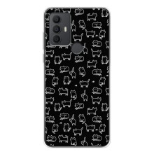 Чохол з принтом для TCL 306 (AlphaPrint) Модні коти (Маленькі котики)
