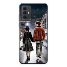 Чехол с дизайном Венздей 2 на TCL 306 – Уэнсдей и Тайлер