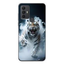 Чехол с картинкой «Хищники» для TCL 306 – Тигр