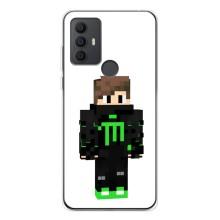 Чехлы для TCL 306 (Персонажи Майн Крафт) – Зеленый мальчик