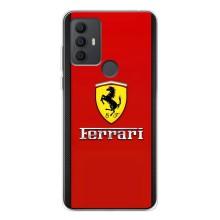 Силиконовый бампер с картинкой машины на TCL 306 – Ferrari Logo