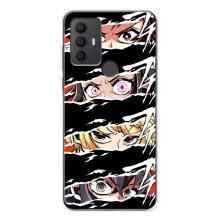 Силиконовые чехлы с глазами Anime для 306 – Глаза на чорном