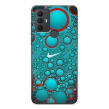 Силиконовый Чехол на TCL 306 с картинкой Nike – Найк зеленый