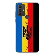 Украинские Чехлы для TCL 306 с картинкой УПА (AlphaPrint) (Прапор УПА)