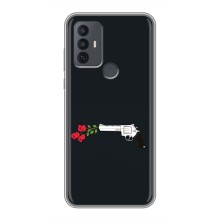 Чехлы (ART) Цветы на TCL 30E (VPrint) (Неочікувані квіти)