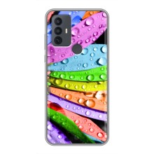 Чехлы (ART) Цветы на TCL 30E (VPrint) (Семиквітка)