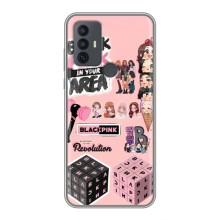 Чехлы с картинкой для TCL 30E – BLACK PINK коллаж