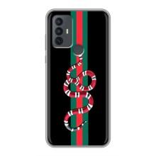 Чехлы Бренд GUCCI для TCL 30E – Змей Гуччи
