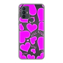 Чехлы для любимой на 30Е (VPrint) (Pink hearts)