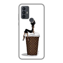 Чохли Луі Вітон для TCL 30E (AlphaPrint - LOUIS VUITTON) (кава LOUIS VUITTON)