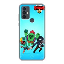 Чехлы Brawl Stars для TCL 30E (AlphaPrint) (Тріо героїв)