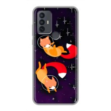 Чохли з картинкою Лисичка для TCL 30E (VPrint) (Лисички космонавти)