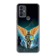 Чехлы с картинкой ЗСУ для TCL 30E (AlphaPrint) (Солдат ЗСУ)