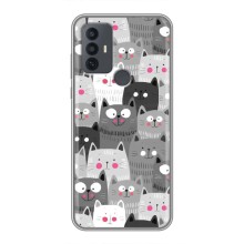 Чохли з Котиками для TCL 30E (VPrint) (Мальовані котики)
