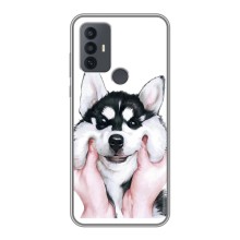 Чохли з собаками для TCL 30E (VPrint) (Радісний Хаскі)