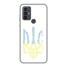 Чохли для TCL 30E Укр. Символіка (AlphaPrint) (Герб з букв)