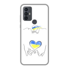 Чохол для Патріота України TCL 30E - (AlphaPrint) (Мир Україні)