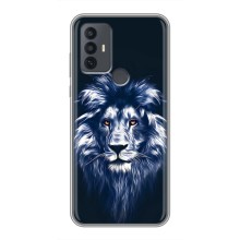 Чохол з картинкою ЛЕВ для TCL 30E (VPrint) (Синій Лев)