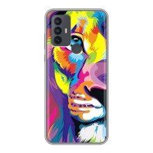 Чохол з картинкою ЛЕВ для TCL 30E (VPrint) (Яскравий Лев)