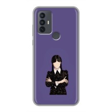 Чохли Венсдей на TCL 30E Уенсдей (AlphaPrint) (Венздей у чорному)
