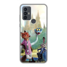 Чохол Зоотрополіс на TCL 30E – Нік Джуді і змія