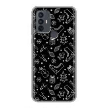 Новорічні, Святкові Чохли для TCL 30E - 2024 год (Новорічний фон)