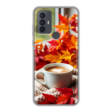 Чехол с уникальным дизайном «Осень с кофе» для TCL 30E