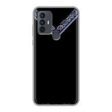 Силиконовый Чехол на TCL 30E – Воротник вышиванки