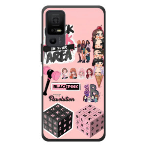 Чехлы с картинкой для TCL 40 NxtPaper 5G – BLACK PINK коллаж