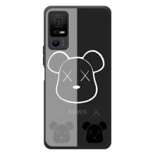 Чехлы для TCL 40 NxtPaper 5G - Bearbrick Louis Vuitton (PREMIUMPrint) – БеарБрик глаза