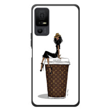 Чохли Луі Вітон для TCL 40 NxtPaper 5G (AlphaPrint - LOUIS VUITTON) (кава LOUIS VUITTON)