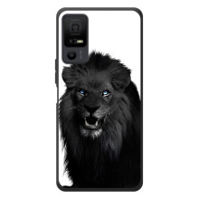 Чехлы с картинками животных TCL 40 NxtPaper 5G (Черный ЛЕВ)