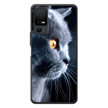 Чохли з Котиками для TCL 40 NxtPaper 5G (VPrint) (Сірий Кіт)