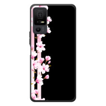 Чехол для <td>ТКЛ 40 Некст페이пер 5G </td> - с принтом (Дизайнерские) (AlphaPrint) – Цветочки