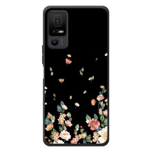 Чехол для <td>ТКЛ 40 Некст페이пер 5G </td> - с принтом (Дизайнерские) (AlphaPrint) – Маленькие цветы