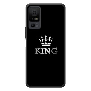 Чохол (Корона на чорному фоні) для TCL 40 NxtPaper 5G – KING