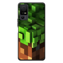 Чехол Майнкрафт на TCL 40 NxtPaper 5G (AlphaPrint) Minecraft (текстура Майнкрафт)