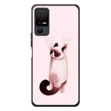 Чехол на <td>ТКЛ 40 Некст페이пер 5G </td> с Котами (VPrint) – Котик падает