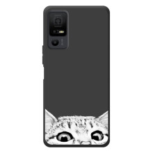 Чехол на <td>ТКЛ 40 Некст페이пер 5G </td> с Котами (VPrint) – Выглядывает кот