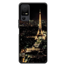 Чехол Эйфелева Башня для TCL 40 NxtPaper 5G - (AlphaPrint) – Ночной Париж
