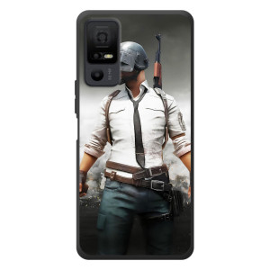 Силиконовый чехол с картинкой "Герой Pubg" на TCL 40 NxtPaper 5G (Пабг)