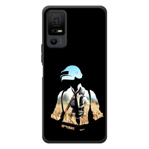 Силиконовый чехол с картинкой "Герой Pubg" на TCL 40 NxtPaper 5G (Пубг мен)