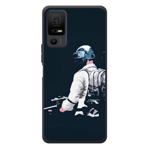Силиконовый чехол с картинкой "Герой Pubg" на TCL 40 NxtPaper 5G (В экиперовке)