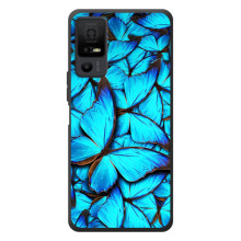 Чехол с принтом для <td>ТКЛ 40 Некст페이пер 5G </td> - (Прикольные) (AlphaPrint) (Синие бабочки)