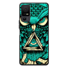 Чехол с птицами на TCL 40 NxtPaper 5G (VPrint) – Сова с глазом