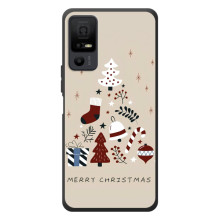 Чехол Санта Клаус для TCL 40 NxtPaper 5G (Merry Christmas)