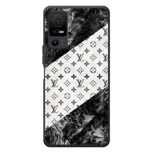 Чехол Стиль Louis Vuitton на TCL 40 NxtPaper 5G (LV на белом)