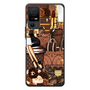 Чехол Стиль Louis Vuitton на TCL 40 NxtPaper 5G (Мода Луи Виттон)