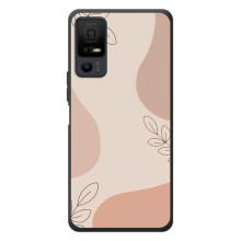 Чохол квітковий дизайн для TCL 40 NxtPaper 5G (Кориневий фон)