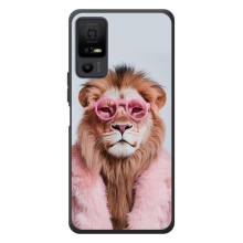 Чехол с принтом стильные животные для <td>ТКЛ 40 Некст페이пер 5G </td> (Лев в очках)